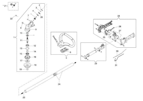 Transmission BC 300 S Brushcutter