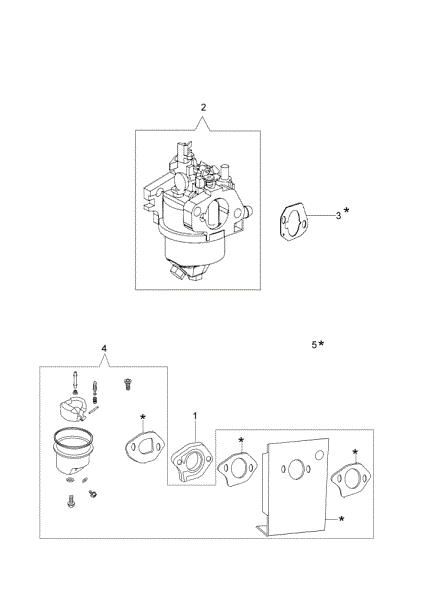 Carburetor G 53 TK COMFORT (K650) Lawnmower