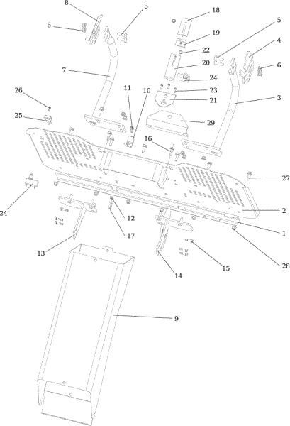 Chute and collector assy OM 124/22 H Cat. 2016 Garden tractor