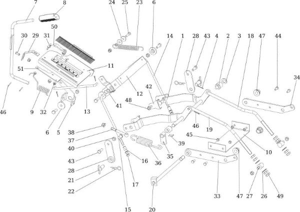 Mowing control OM 124/22 HP Garden tractor