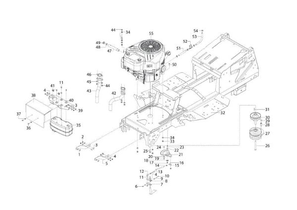 Frame OM 105/24 K H Garden tractor