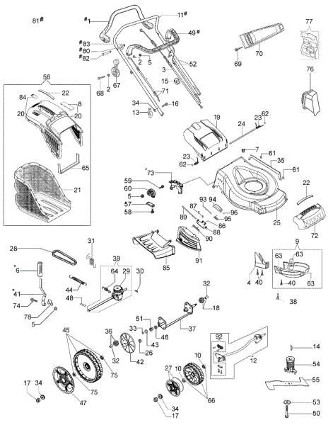 Illustrated parts list G 53 TBX ALLROAD PLUS 4 (2018) Lawnmower
