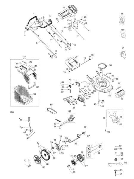 Illustrated parts list G 53 VK ALLROAD PLUS 4 (K800) (2018) Lawnmower
