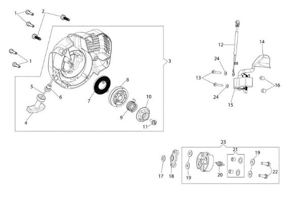 Ignition system HC 247 P Hedgetrimmer