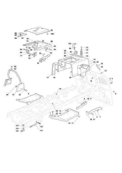 Frame OM 103/22 V Cat. 2019 Garden tractor