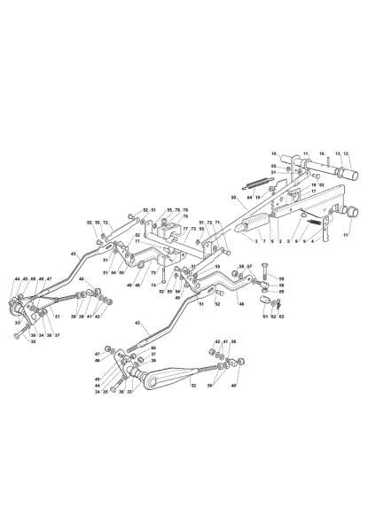 Cutting plate lifting OM 103/22 V Cat. 2019 Garden tractor
