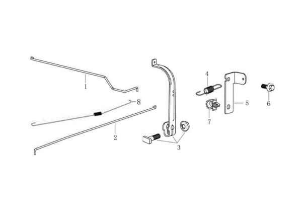 Control lever G 44 PK COMFORT PLUS (K605) EURO 5 Lawnmower