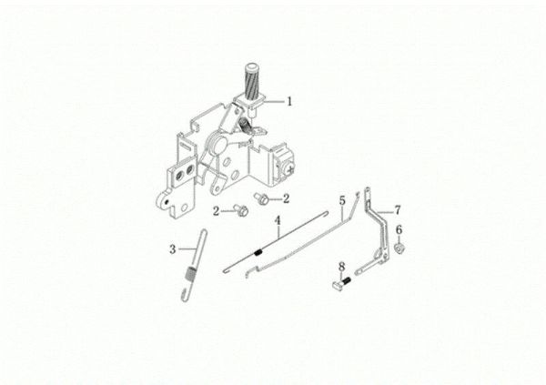 Control lever G 53 TK ALL ROAD PLUS 4 (K805) EURO 5 Lawnmower