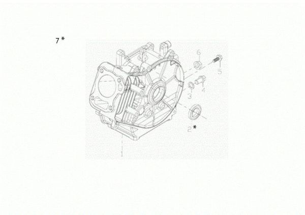 Crankcase MH 155 K Rotary tiller