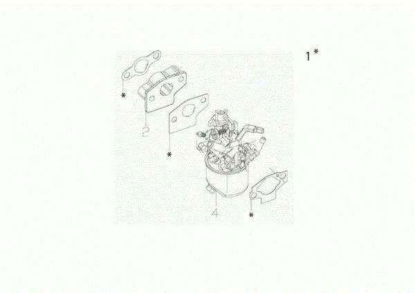 Carburetor MH 155 K Rotary tiller