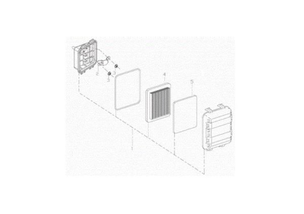 Air filter MH 155 K Rotary tiller