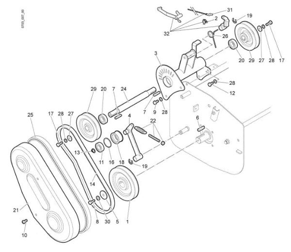 Transmission (2/2) WB 65 (K1100 H) Flail mowers