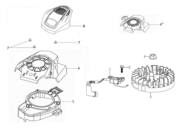 Ignition system G 48 TKE COMFORT PLUS (K655LI) EURO 5 Lawnmower