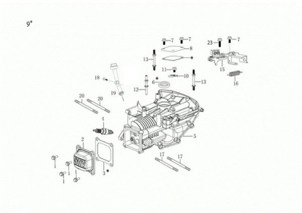 Crankcase G 53 TKE COMFORT PLUS (K655LI) EURO 5 Lawnmower