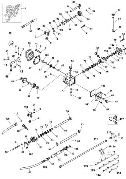 Pump 2nd series (From SN 5224079380 - 2004) SP 126 Spraying equipment