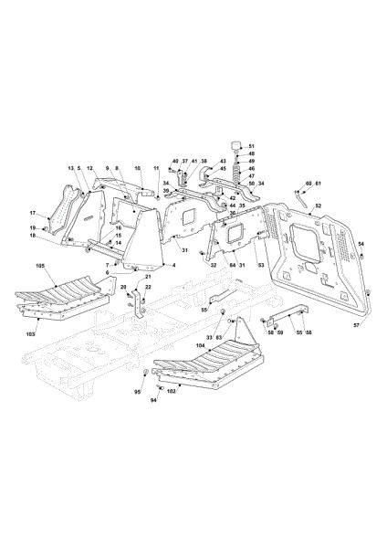 Frame OM 93/16,5 Cat. 2020 Garden tractor