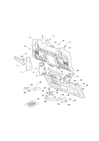 Frame (2/2) OM 84/12,5 K M Cat. 2021 Garden tractor