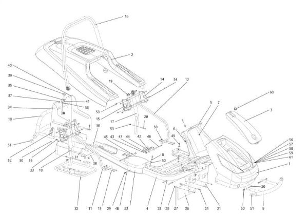 Hood (1/2) APACHE 92 4x4 EVO Cat.2021 Garden tractor