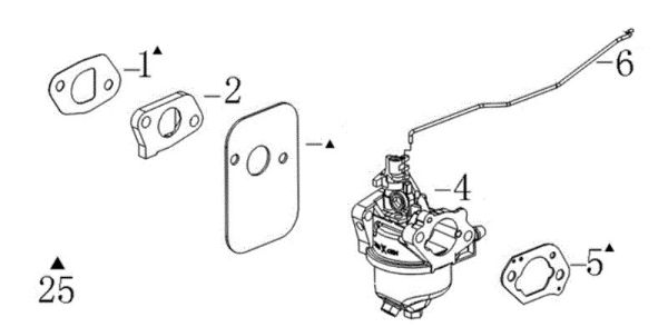 Carburetor G 44 TK COMFORT (K450) Lawnmower