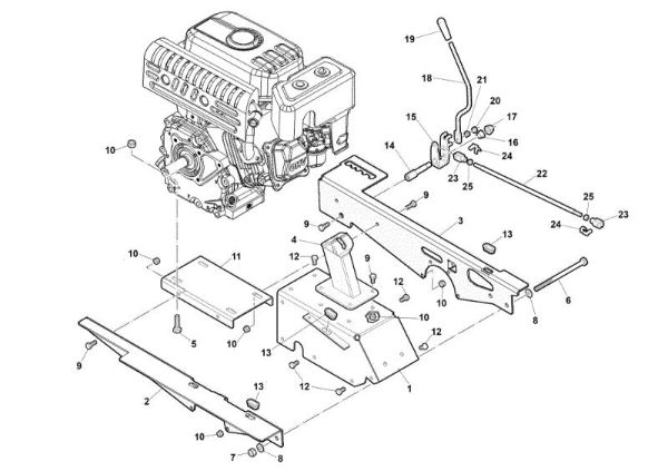 Frame WB50 (K800H) Flail mowers
