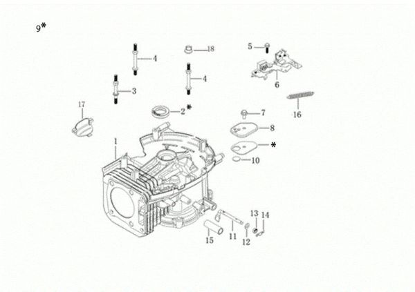 Crankcase G 53 TK ALL ROAD PLUS 4 (K805) EURO 5 50Y Lawnmower