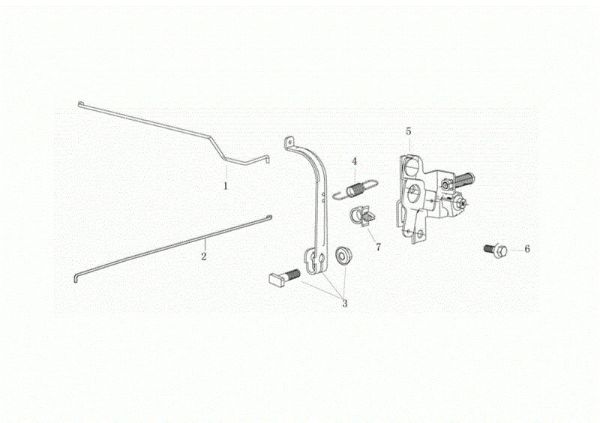 Control lever G 53 TKE ALL ROAD PLUS 4 (K655LI) EURO 5 50Y Lawnmower
