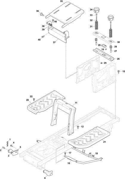 Frame OM 98L/12,5 K M Cat. 2022 Garden tractor