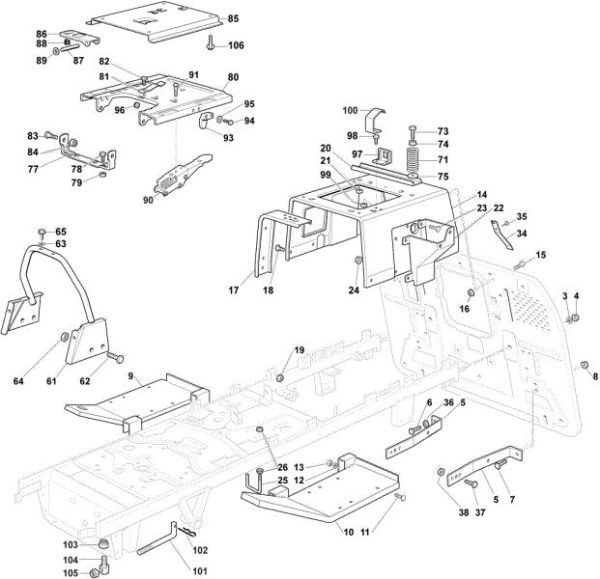 Frame OM 123/22 V Cat. 2022 Garden tractor