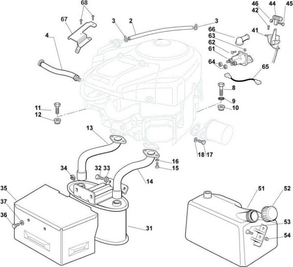 Engine OM 123/22 V Cat. 2022 Garden tractor