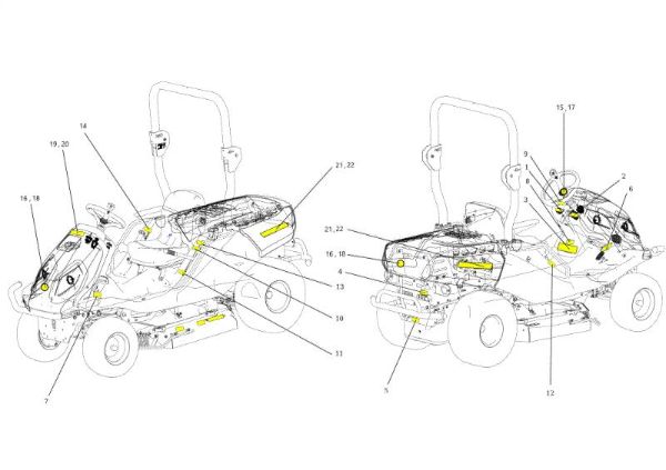 Labels CHEYENNE 26 (KAWASAKI) Cat. 2022 Garden tractor