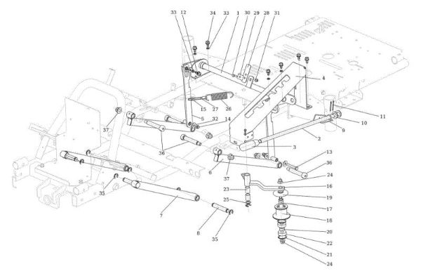 Cutting plate lifting APACHE 92 EVO Cat.2023 Garden tractor