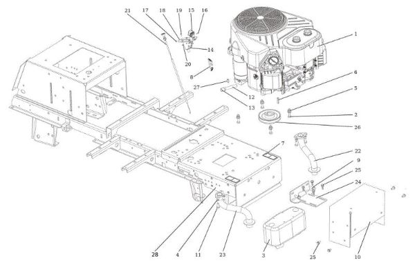 Engine OM 106/24 KH (K2400AVD V-Twin) 4X4 Cat. 2023 Garden tractor