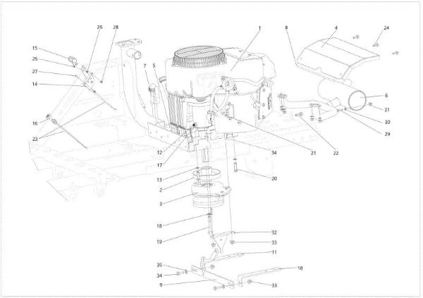 Engine CHEYENNE 26 (KAWASAKI) Cat. 2023 Garden tractor