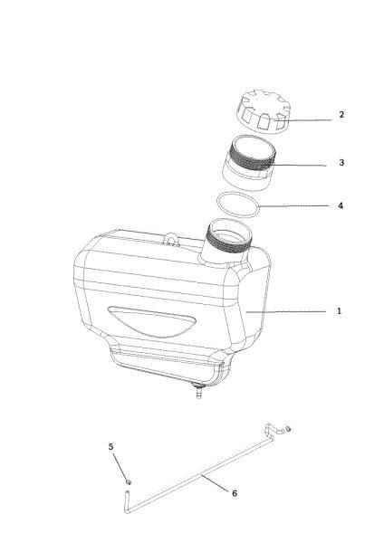 Tank OM 107 L/24 KH (K2400AVD V-Twin - EURO5) Cat. 2023 Garden tractor
