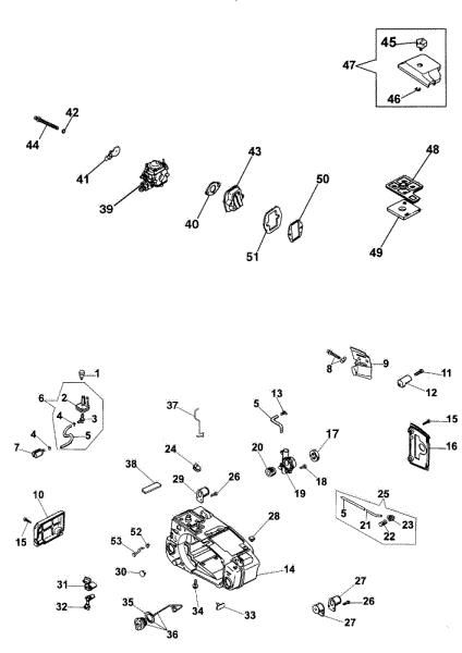 Tank and air filter 932 Chainsaw