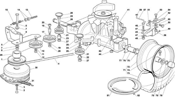 Transmission OM 102C/20H Garden tractor