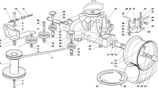 Transmission OM 102C/15,5H Cat.2002 Garden tractor
