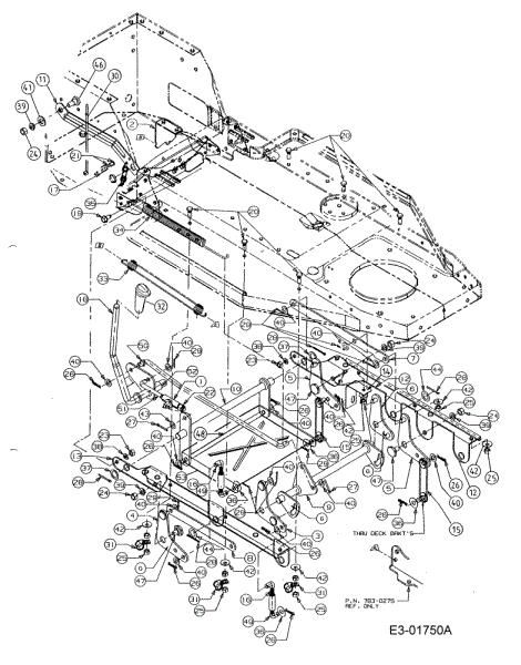 Cutting plate lifting POLO 96 M Garden tractor