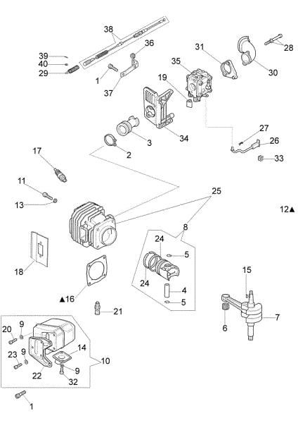 Motor assy MTL 85 R Earth auger
