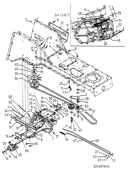 Transmission POLO 107 H Garden tractor