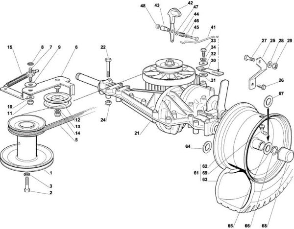 Transmission OM 72C/12,5H Cat.2004 Garden tractor