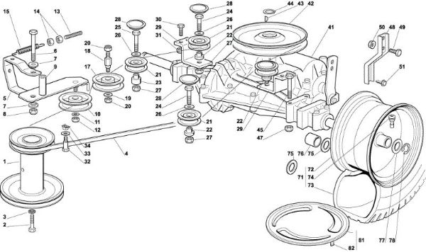 Transmission OM 102C/15,5M Cat.2004 Garden tractor