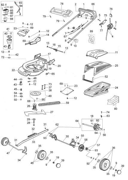 Illustrated parts list (From June 2007) MAX 53 TBXE Plus-Cut Lawnmower