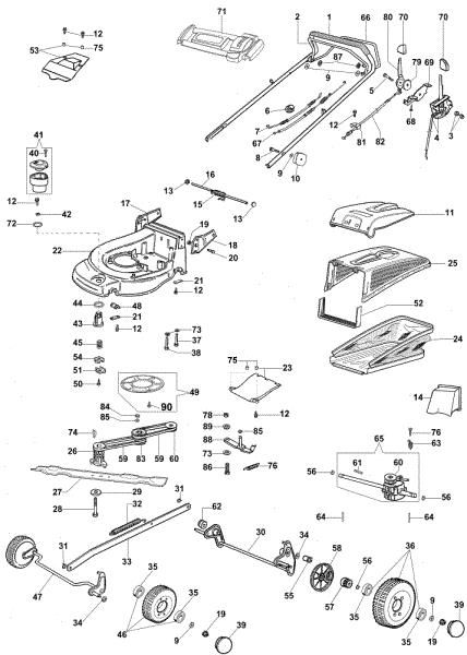 Illustrated parts list (From June 2007) MAX 48 VBX Plus-Cut Lawnmower