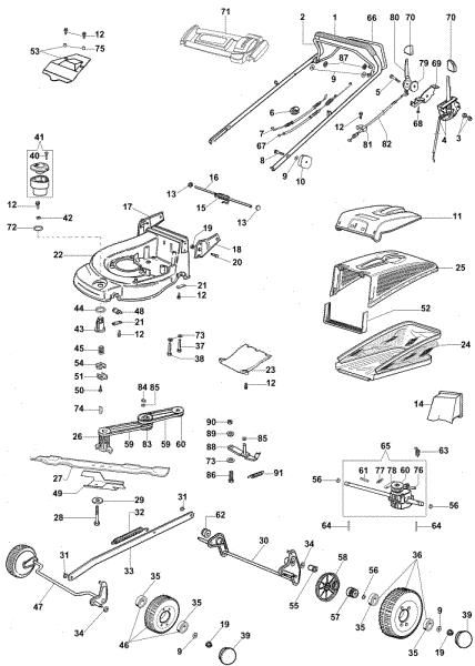 Illustrated parts list (Until May 2007) MAX 48 VBX Plus-Cut Lawnmower