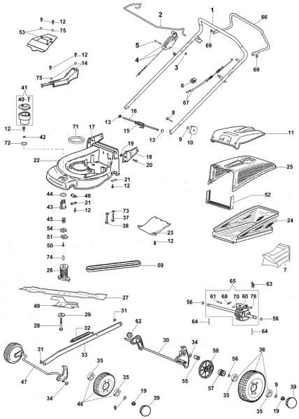 Illustrated parts list (Until May 2007) MAX 53 TBXM Plus-Cut Lawnmower