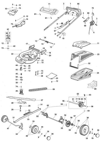 Illustrated parts list (Until May 2007) MAX 53 THX Plus-Cut Lawnmower