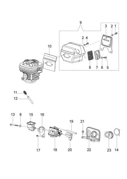 Muffler 983 TTA Power cutter
