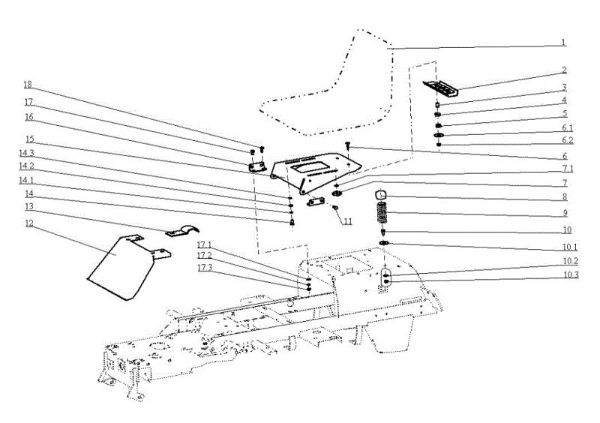 Hood (1/2) OM 104J/16H Cat.2005 Garden tractor