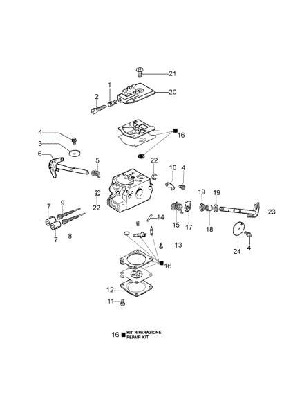Carburetor WT-780D 941 CX Chainsaw